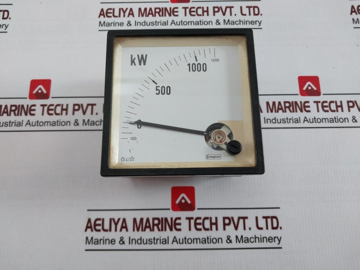 Crompton Instruments 01804-32033 Kilowatt Meter 150-0-1200 Kw