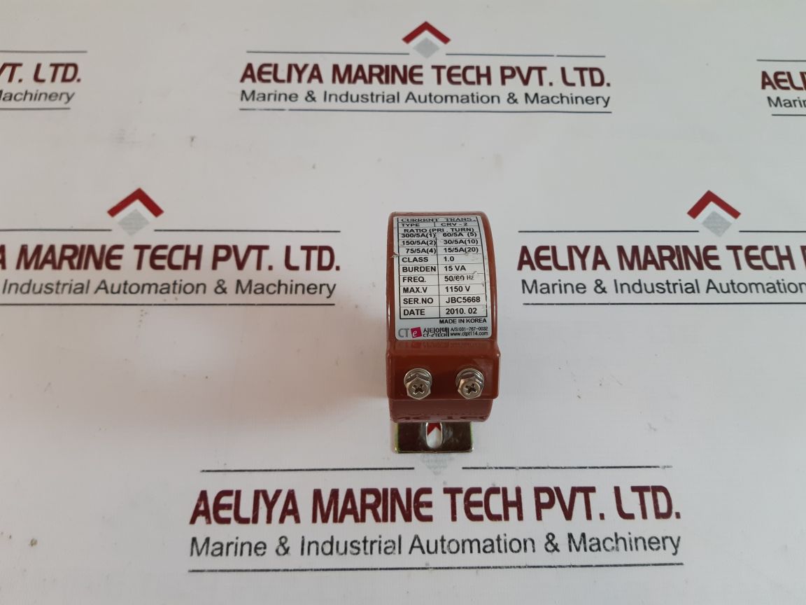 Ct-etech Crv-2 Current Transformer 300/5A(1),150/5A(2),75/5A(4),60/5A(5)