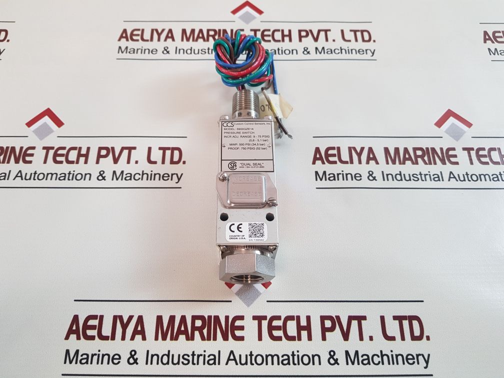 Custom Control Sensors 6900Gze14 Pressure Switch