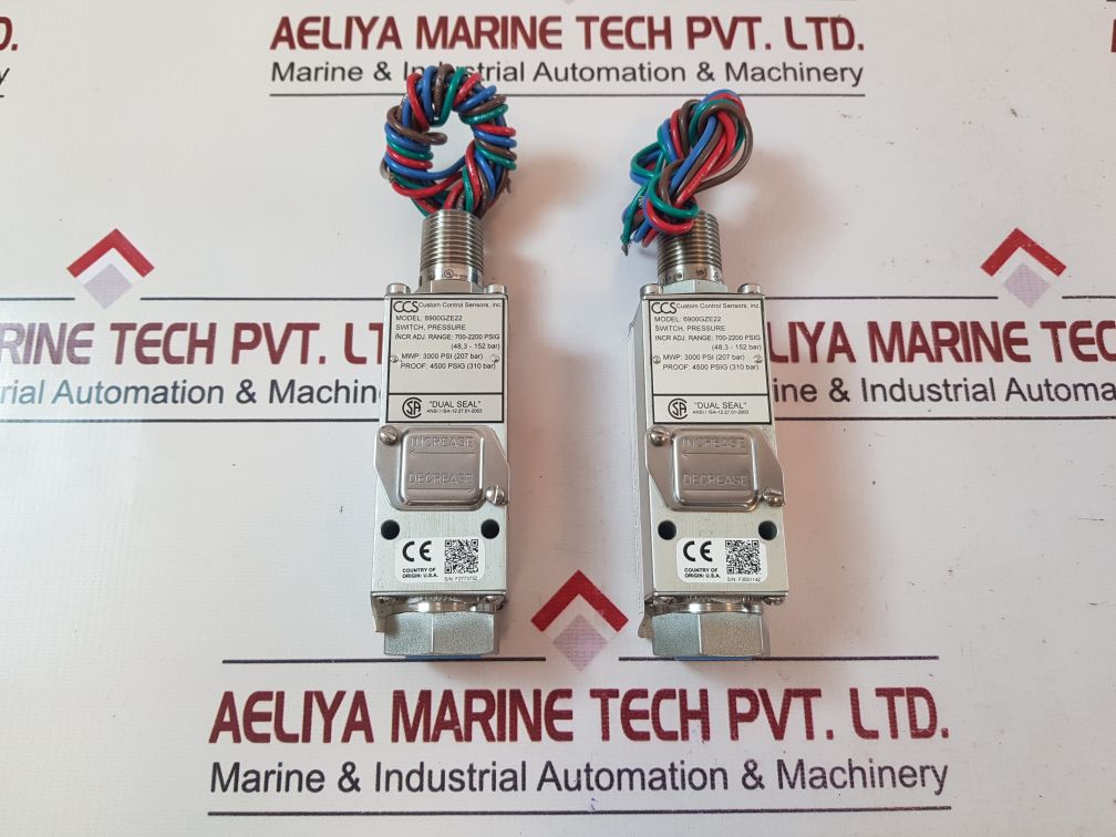 Custom Control Sensors 6900Gze22 Pressure Switch