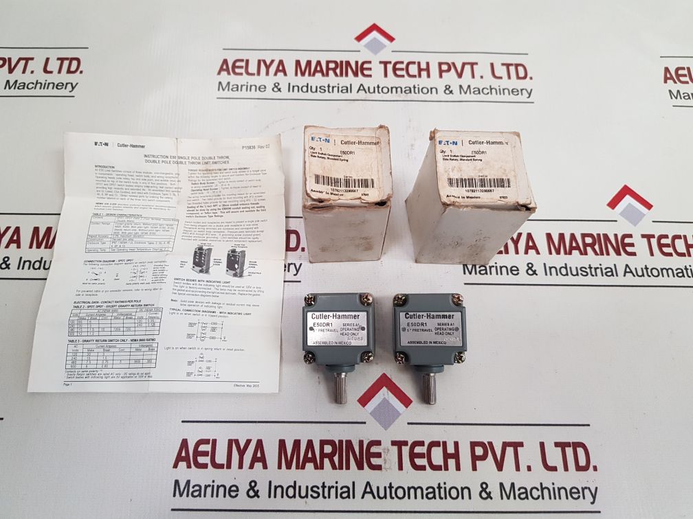 Cutler-hammer E50Dr1 Series A1 Limit Switch Head Rev: 02
