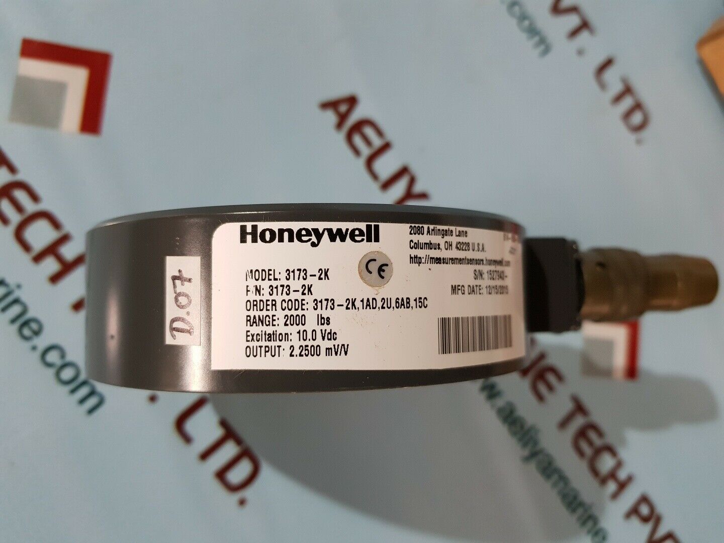 Honeywell 3173-2k sensing and control range 2000 lbs