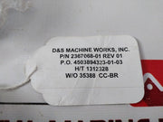 D&S Machine 2367068-01 Wear Ram Lh 18-3/4 In Cdvs Ii Evo B Pad