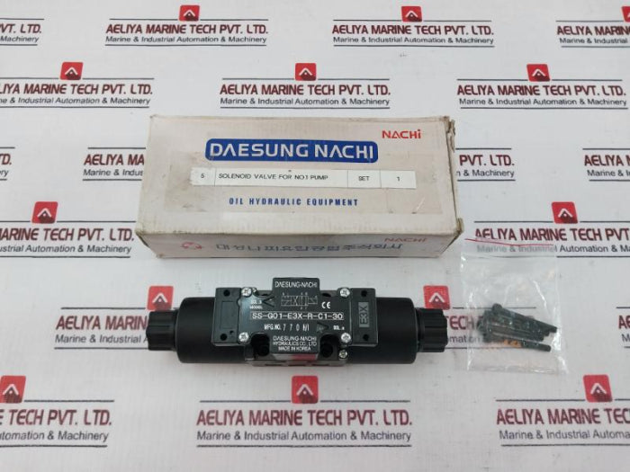 Daesung-nachi Ss-g01-e3X-r-c1-30 Solenoid Valve Set For Oil Hydraulic Equipment