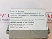 Danfoss pressure transmitter emp2 084g2107