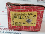 Danfoss Evr 20 018F6264 Solenoid Valve Nco Solder 032F1240 Valve P