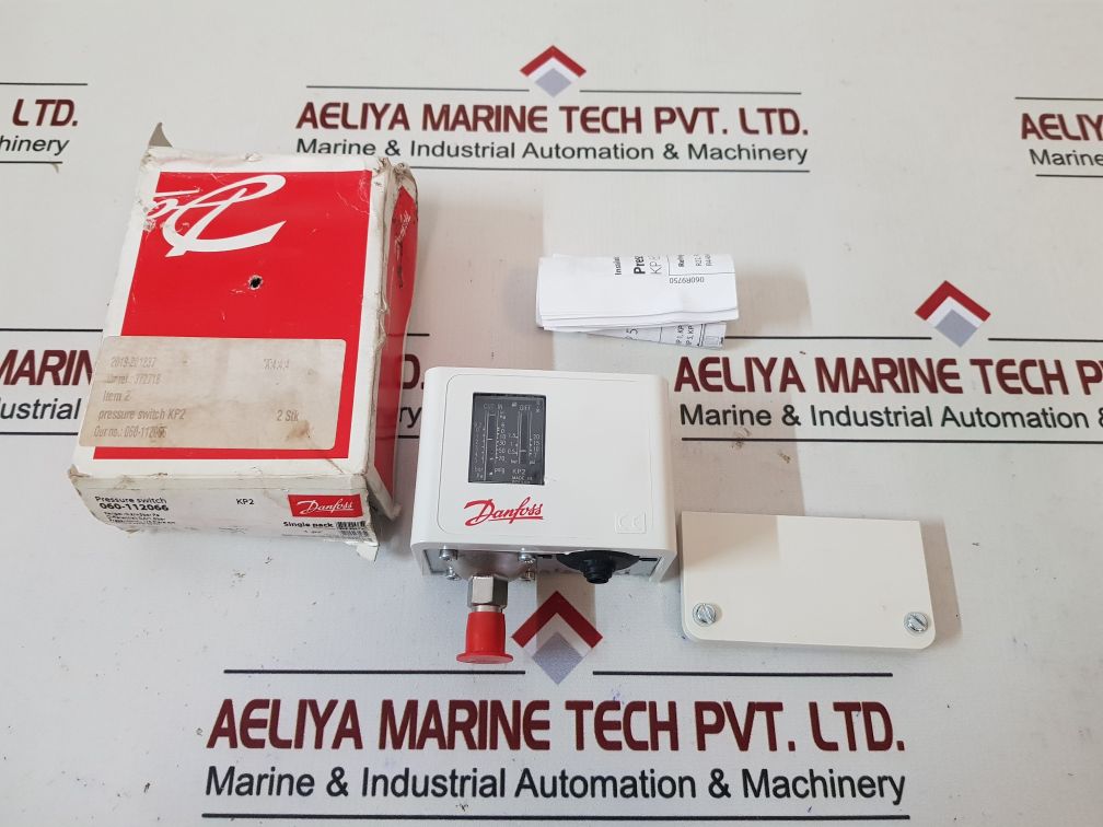 Danfoss Kp2 Pressure Switch 060-112066 Type Spdt 0.5-1.5 Bar