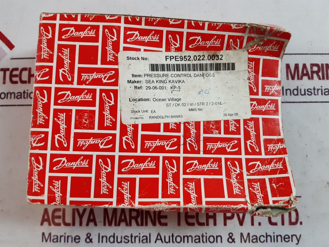 Danfoss Kp5 Pressure Control Switch