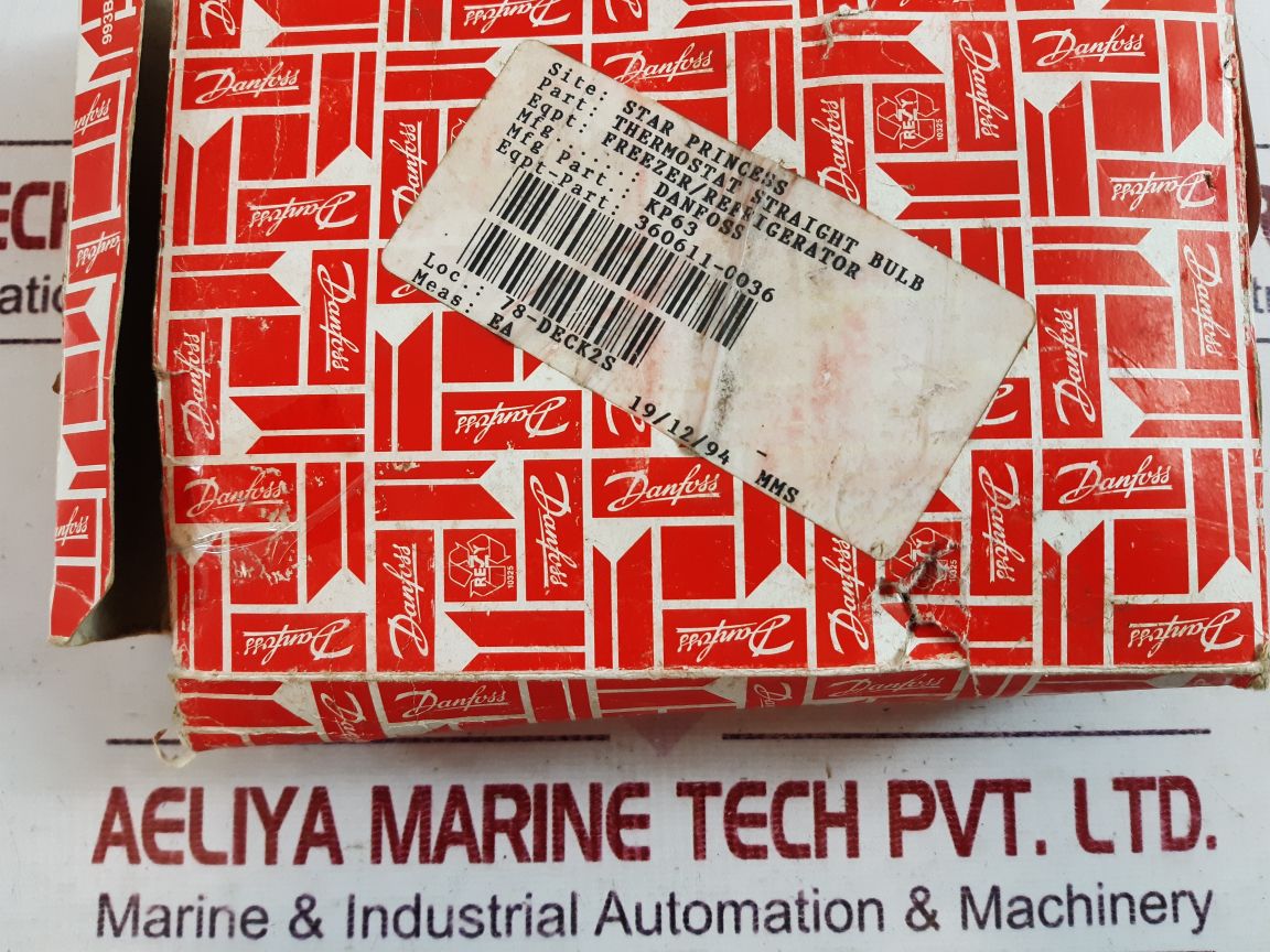 Danfoss kp63 temperature control 060l2007 with box