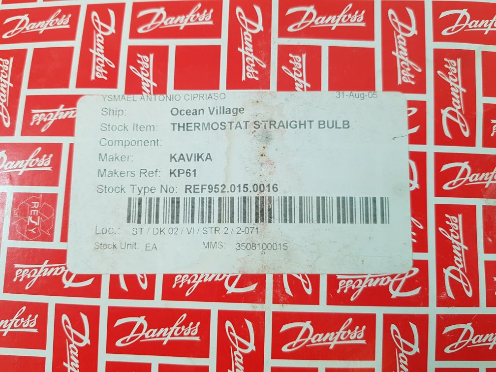 Danfoss Kp 61 Thermostat Switch 060L110266