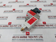 Danfoss Mbs 5100-2011-1Db04 Pressure Transmitter W/ 26740113 Test Valve