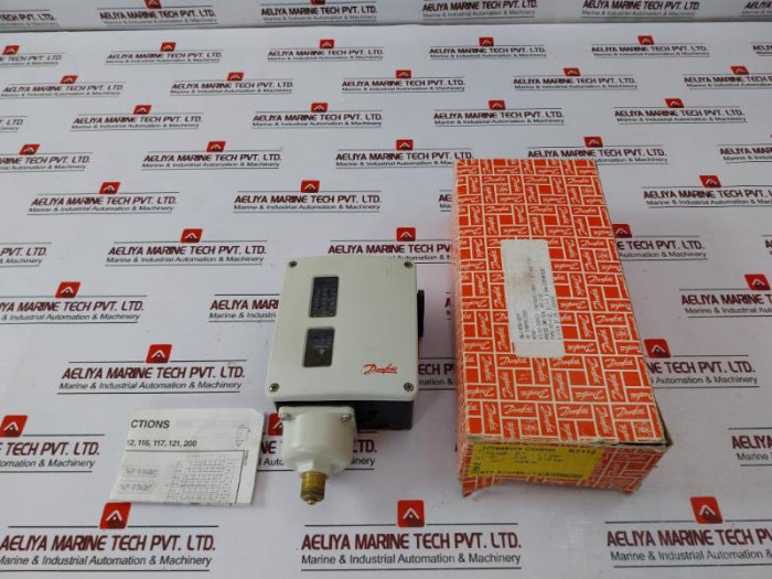Danfoss Rt-112 Pressure Control Switch 0.1-1.1 Bar, G3/8A, H-2104, 1-2 Psi, 7-16 Kpa