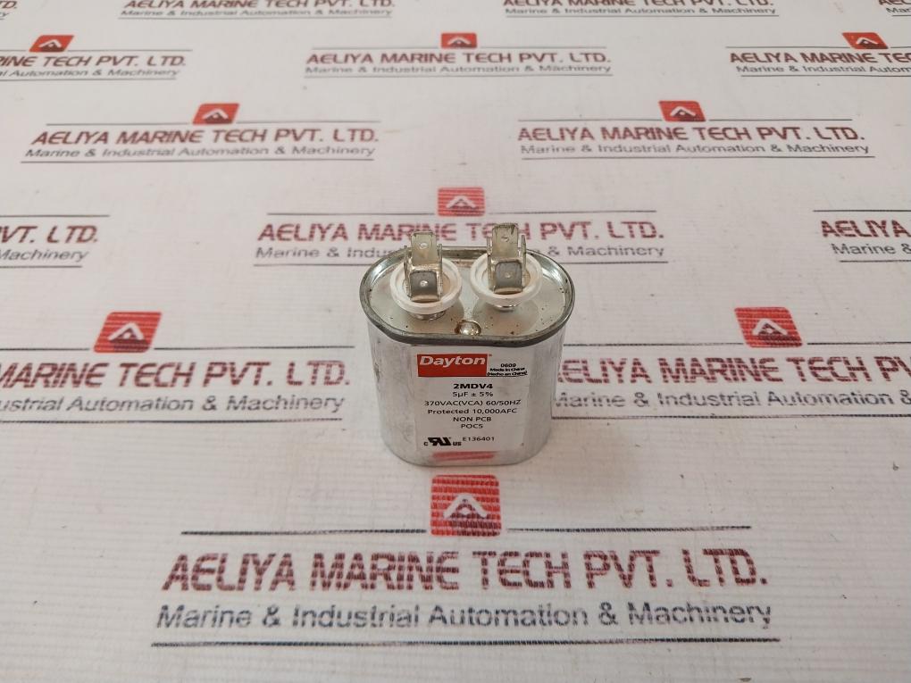Dayton 2Mdv4 Motor Run Capacitor 370Vac