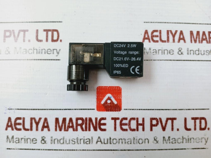 Dc24V 2.5W Solenoid Valve Coil Ip65 Voltage Range 21.6V~26.4V