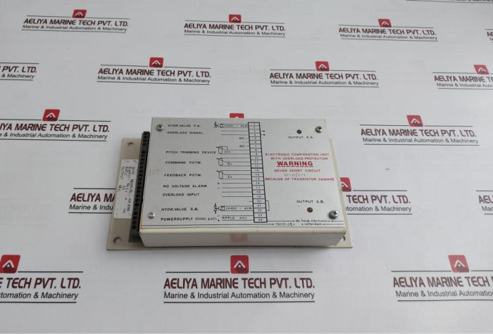 De Hoop Electronics 78.012.02 Electronic Comparing Unit With Overload Protection