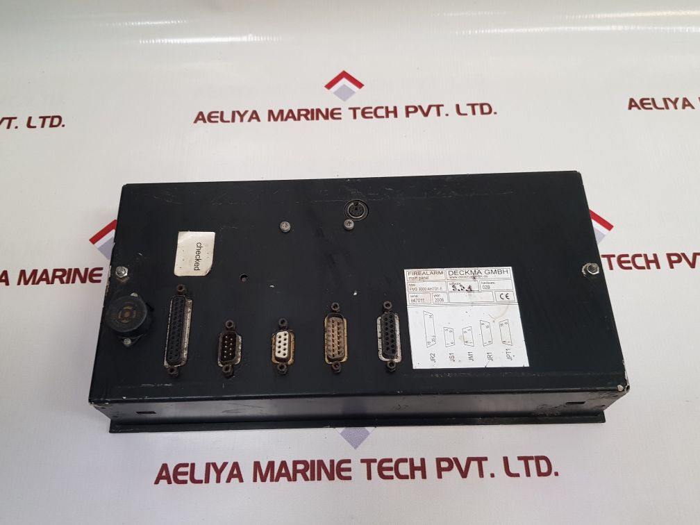 Deckma Fms 3000 Aht01-e Fire Alarm Main Panel