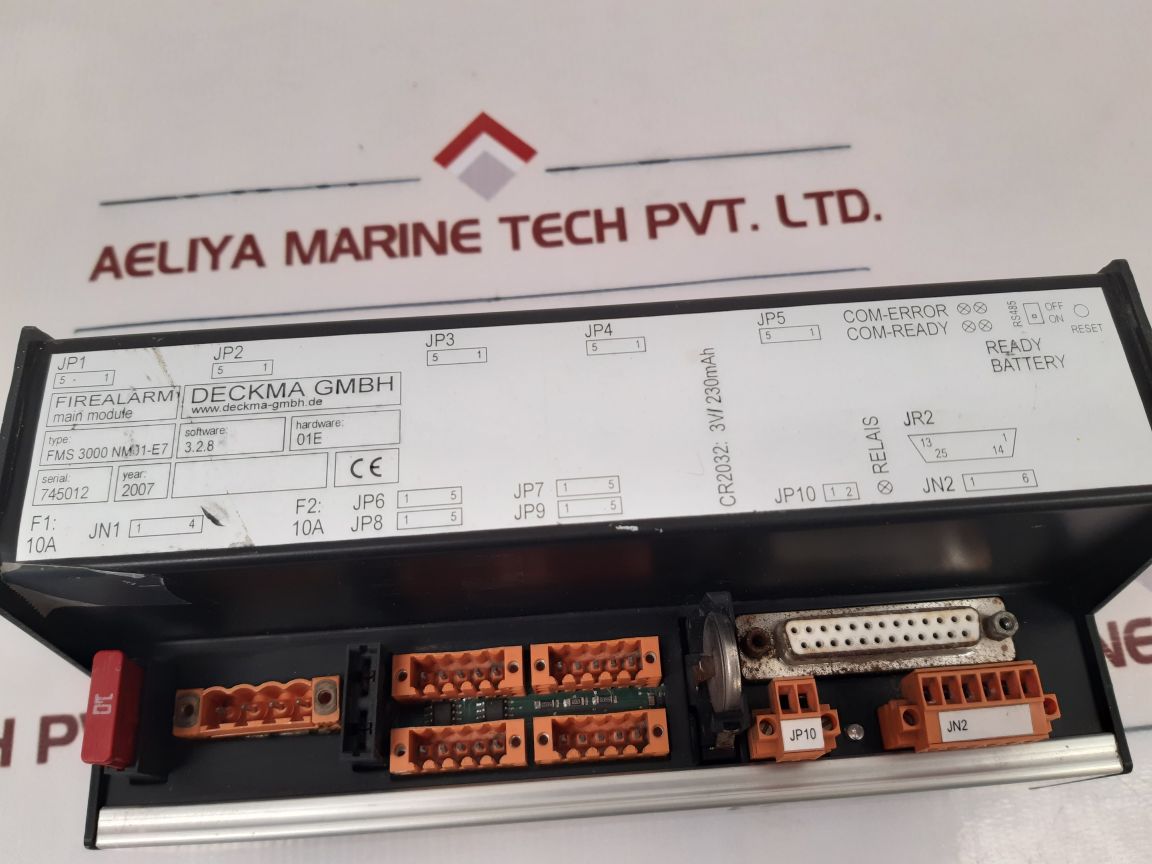 Deckma Fms 3000 Nm01-e7 Fire Alarm Main Module – Aeliya Marine