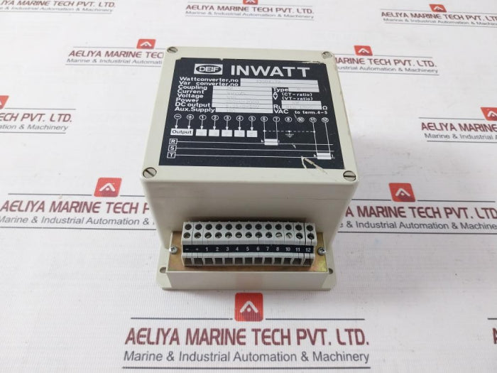 Deif N Inwatt Var Converter 250-0-2000 Kw 1.25-0-10V 380 Vac 913714 Pn-8
