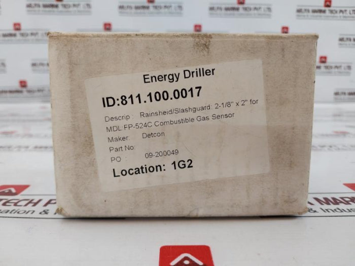 Detcon 613-120000-700 Sensor Splash Guard With Integral Cal-port 811.1 ...
