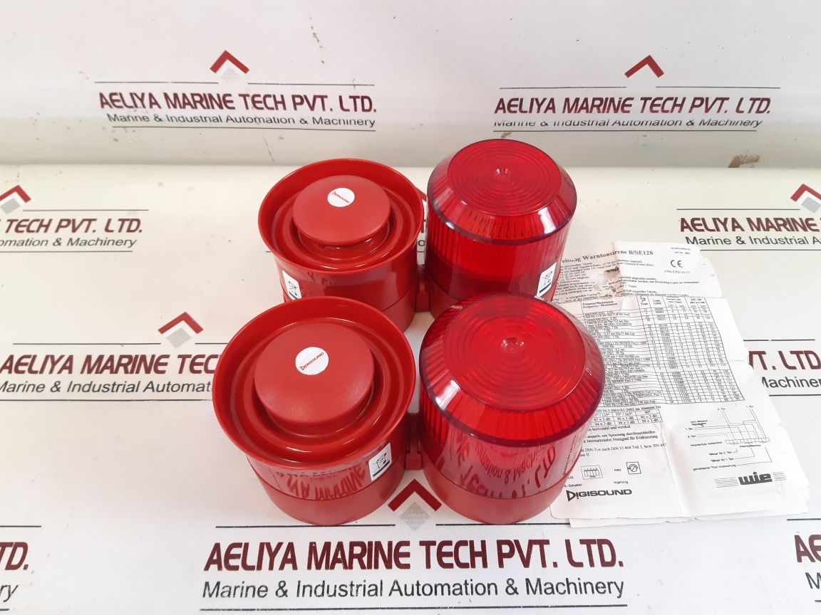 Digisound B/Se 128 Warning Siren /Red Horn En54-3 Sounder Beacon