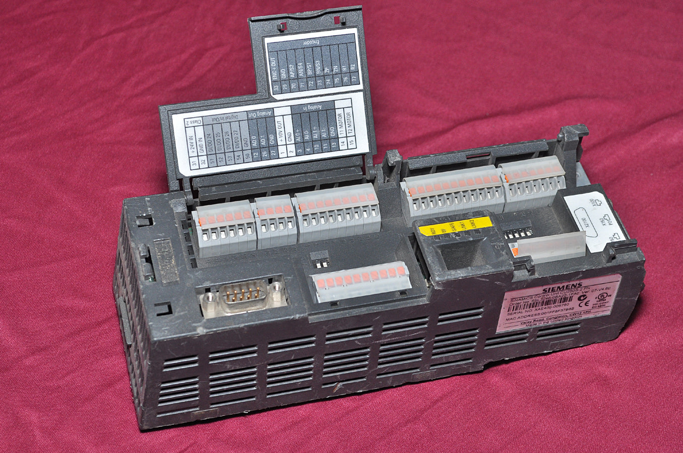 Siemens sinamics control unit cu250s-2 pn 6sl3246-0ba22-1fa0