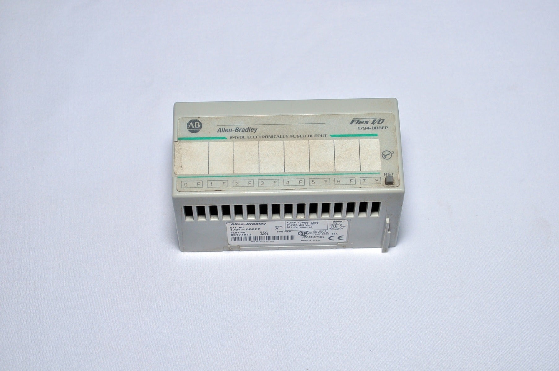 Allen Bradley Flex I/O 1794-ob8Ep 24Vdc Electronically Fused Output Module