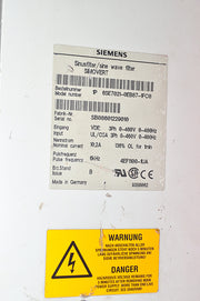 Siemens simovert 6se7021-0eb87-1fc0 sine wave filter