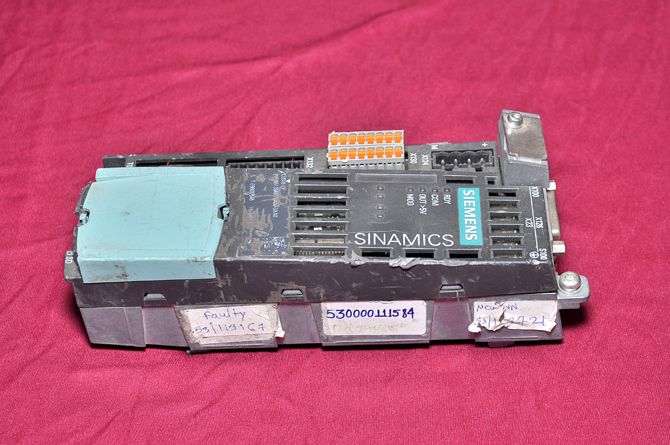 Siemens 1p 6sl3040-0ja00-0aa0 sinamics control unit