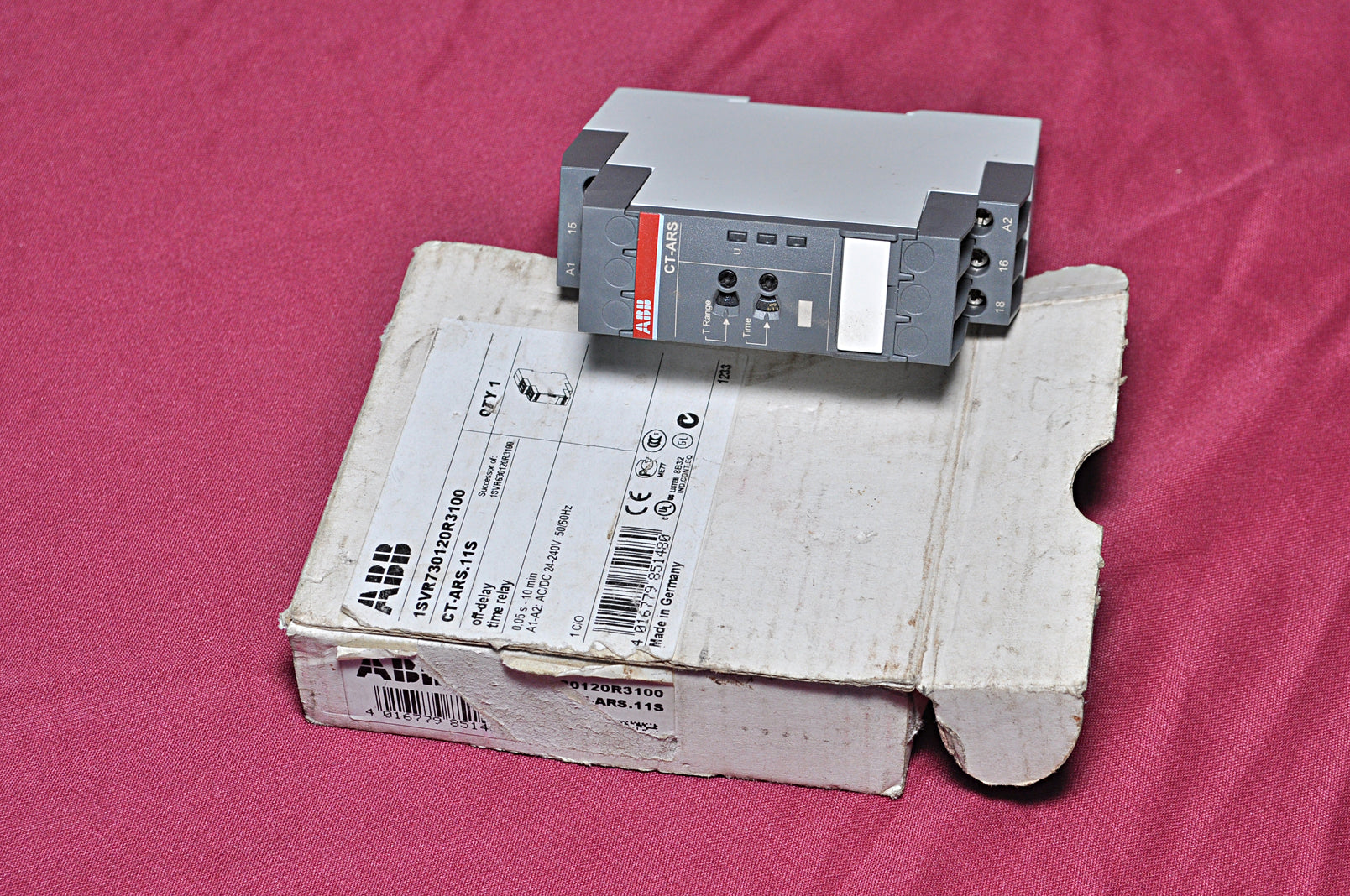 Abb ct ars 11s time relay 1svr730120r3100