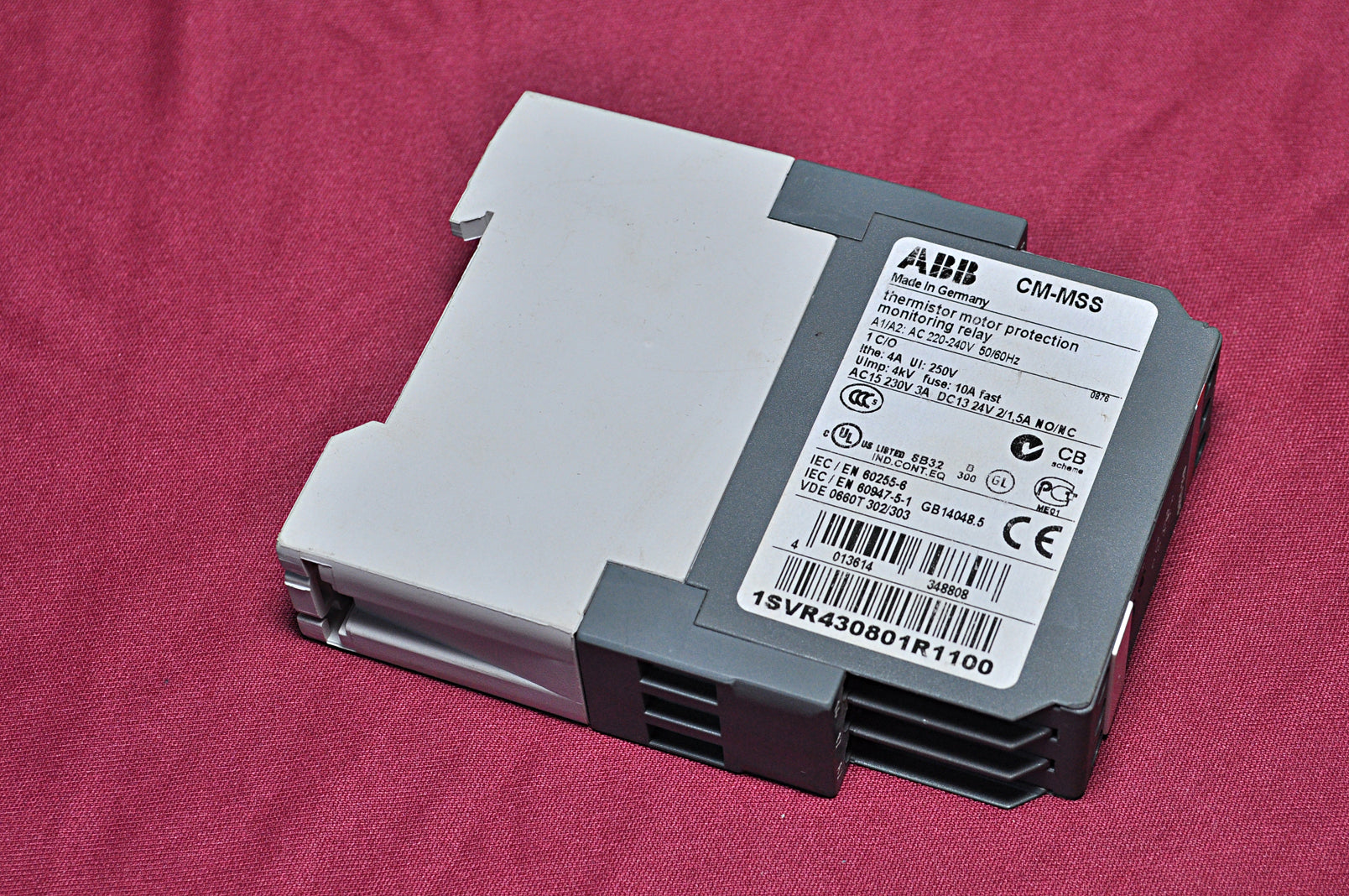 Abb cm-mss 1svr430801r1100 motor protection monitoring relay