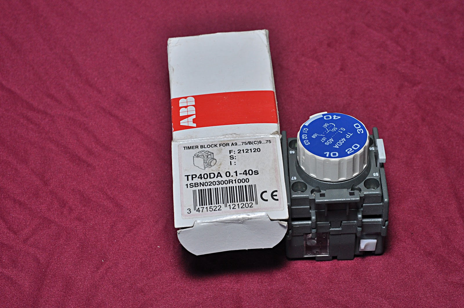 Abb tp40da timer block 690v
