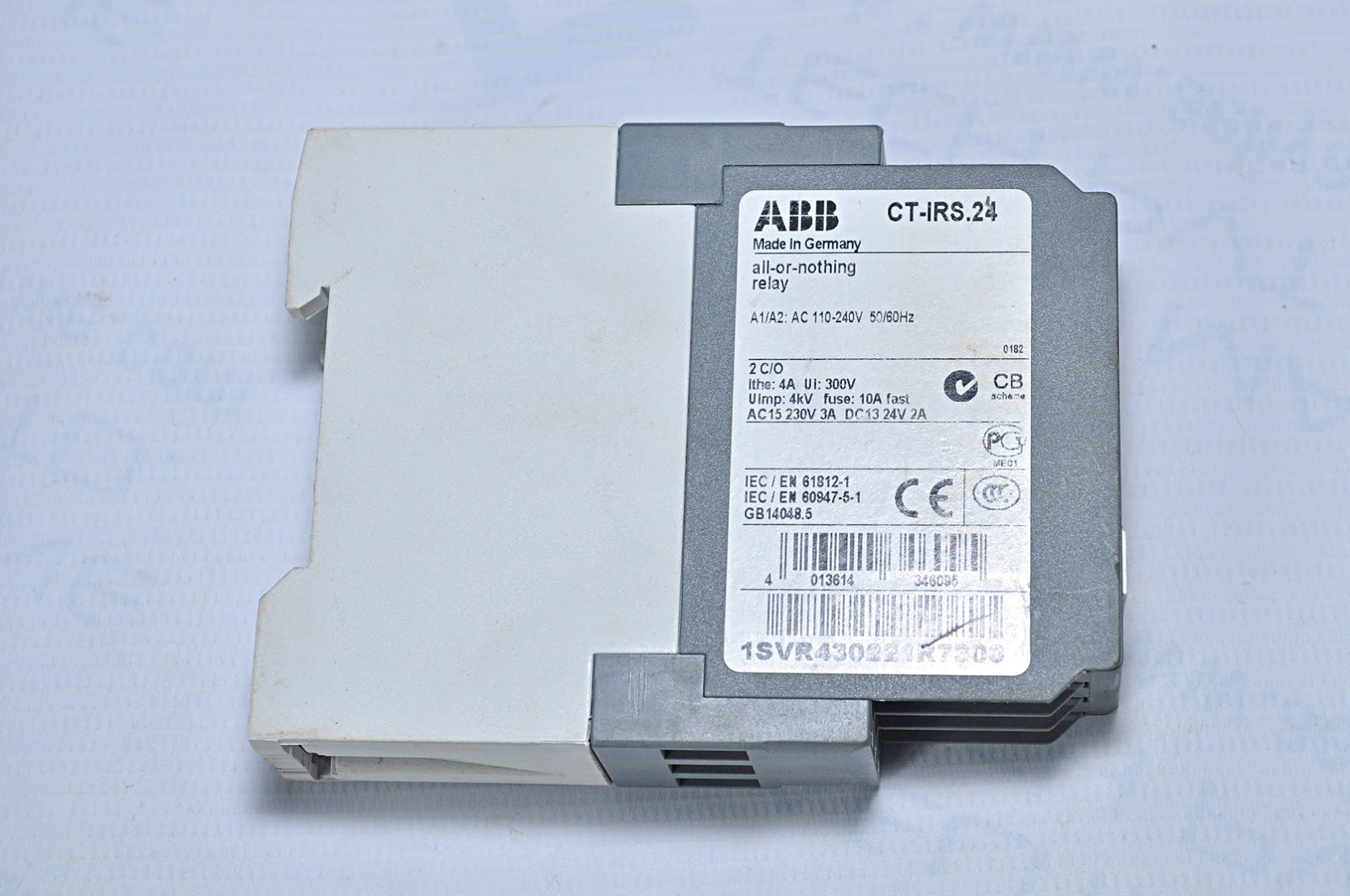ABB CT IRS 1SVR430221R7300 ON DELAY TIME RELAY