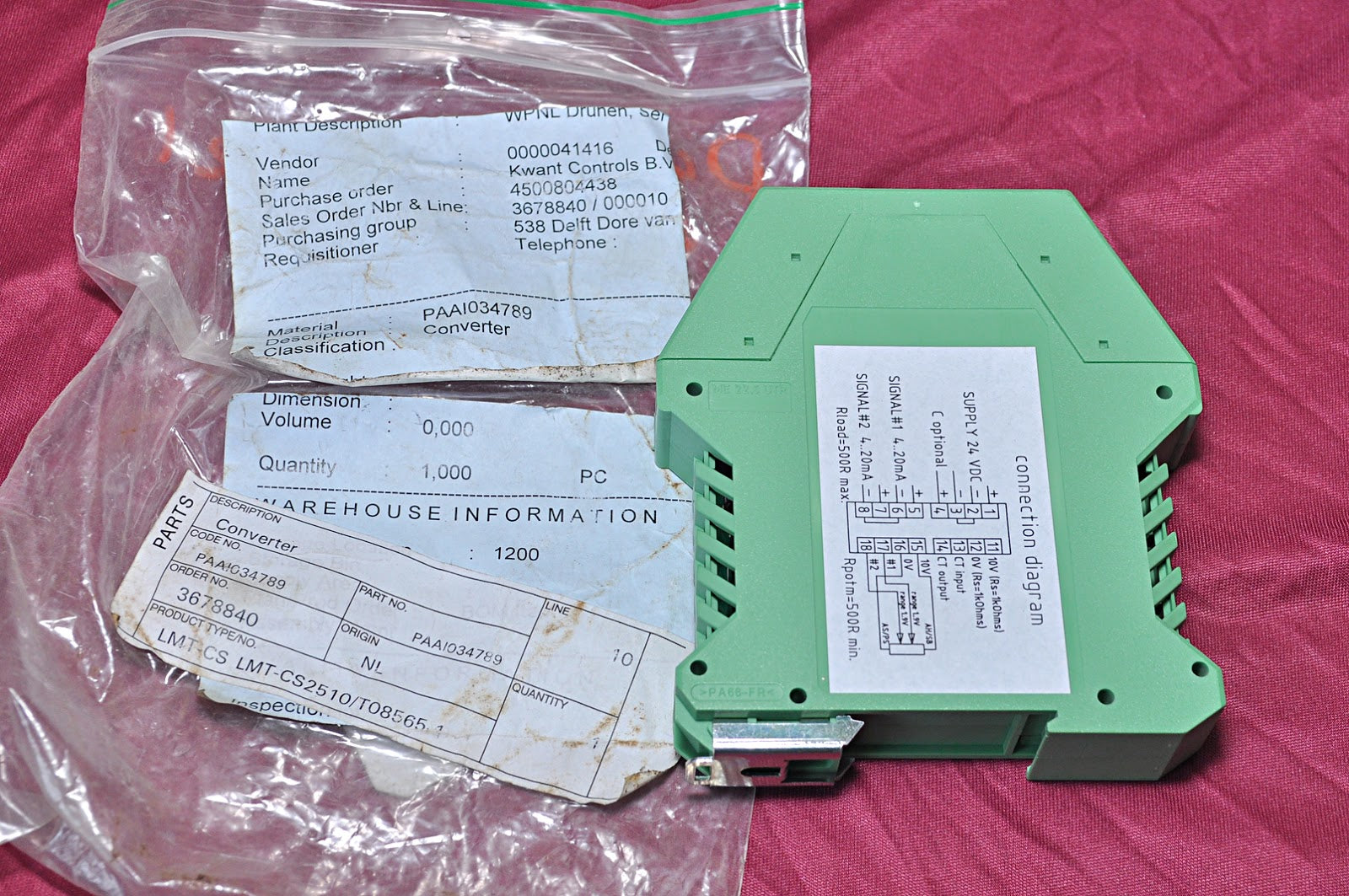 KWANT CONTROLS DUAL CHANNEL R/I-CONVERTER