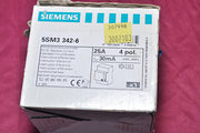 SIEMENS 5SM3 342-6 RCCB CIRCUIT BREAKER 25A