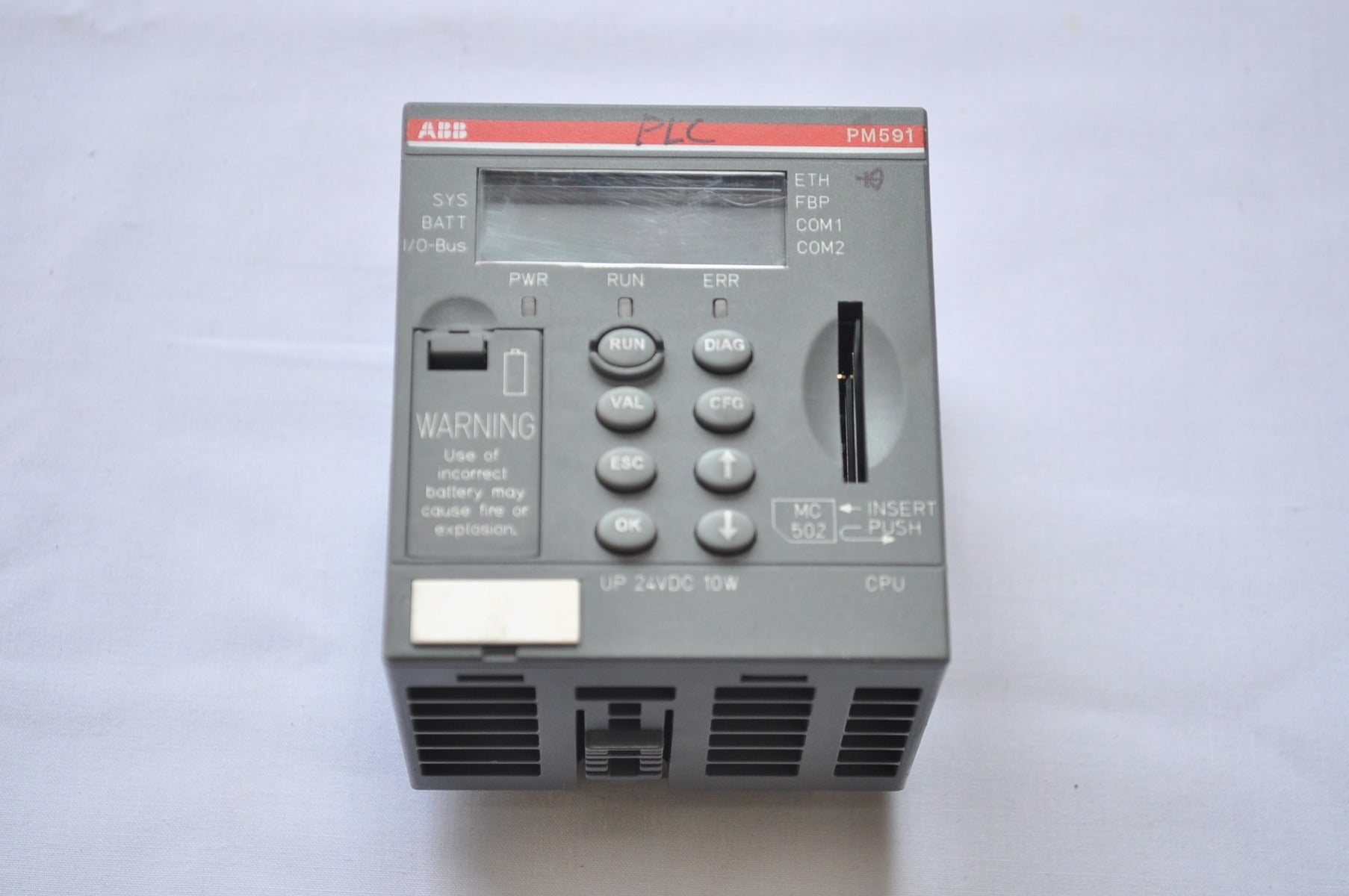 Abb Pm591-eth C2 1Sap150100R0170 Central Processing Unit 24V Dc