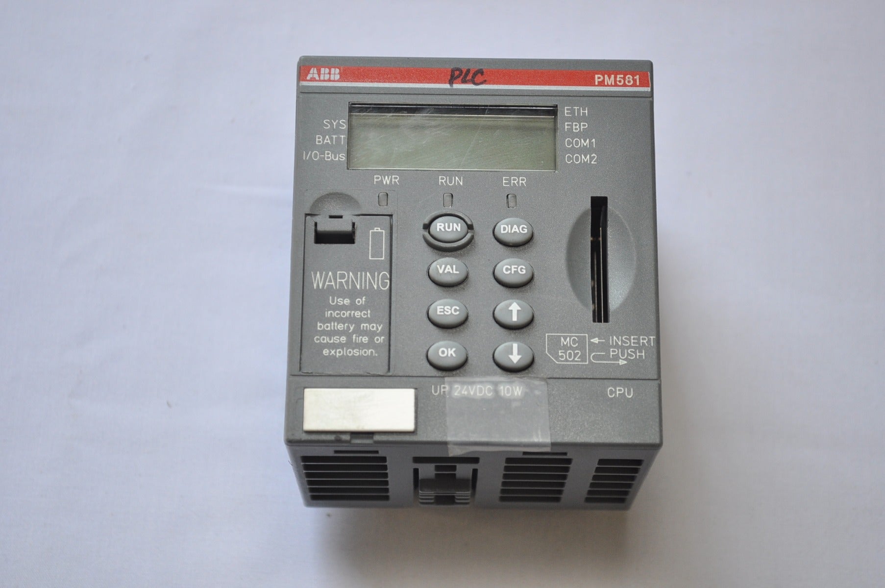 Abb Pm581-eth A2 1Sap140100R0270 Central Processing Unit 256Kb Ethernet