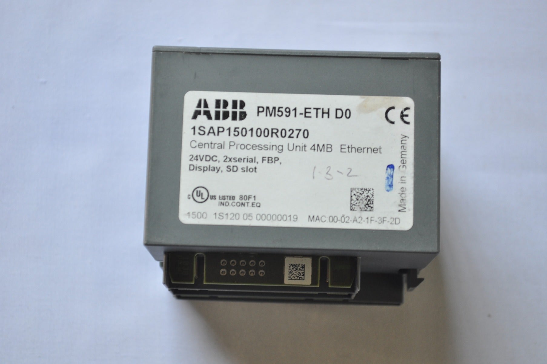 Abb pm591-eth d0 1sap150100r0270 cpu 4mb