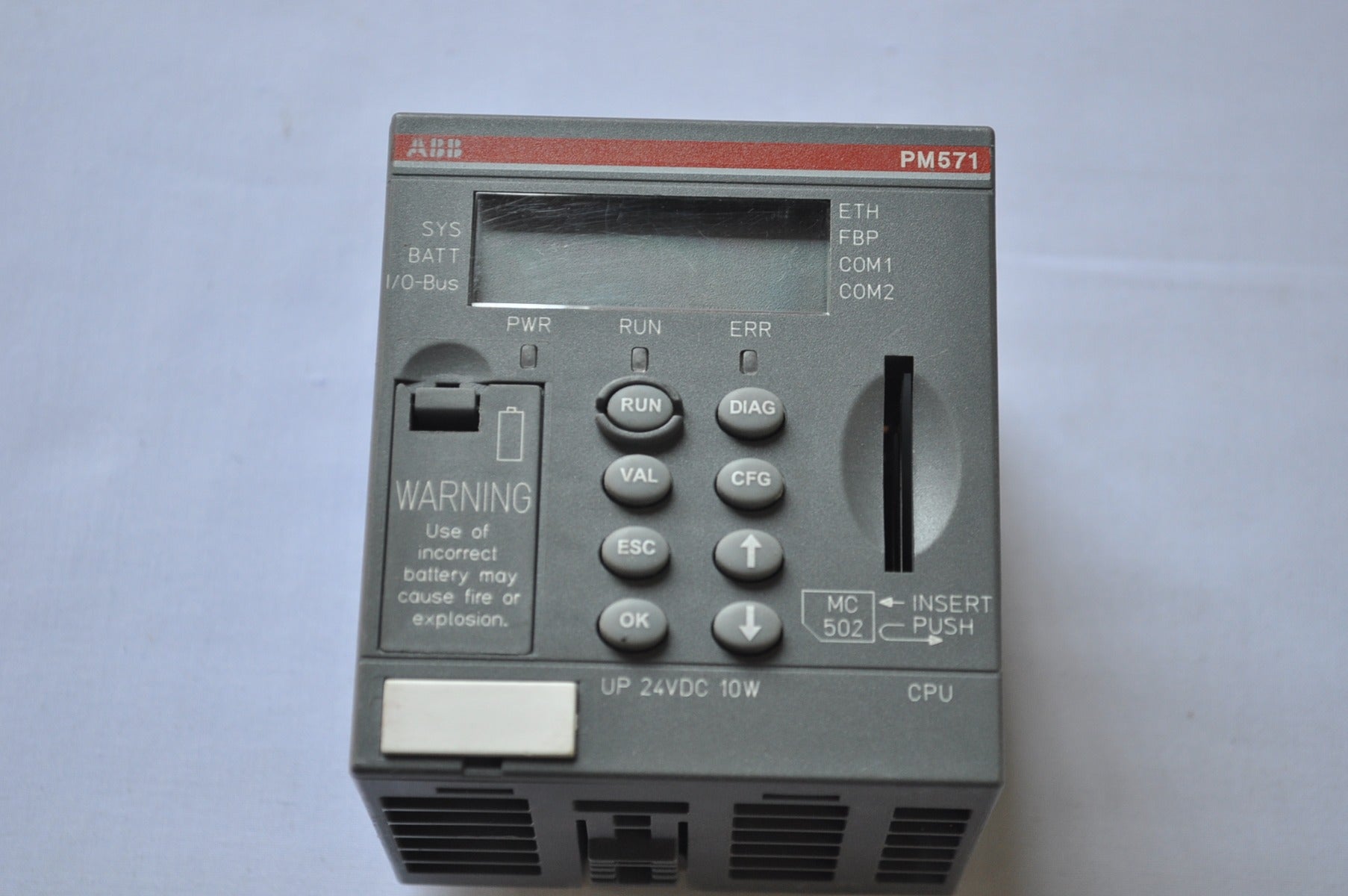 Abb Pm571-eth C2 Central Processing Unit 64Kb Ethernet 1Sap130100R0170