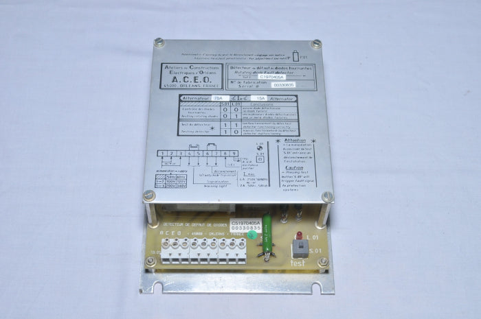 A.C.E.O C51970405A Detecteur De Defaut De Diodes Failure Detector 4A 250V