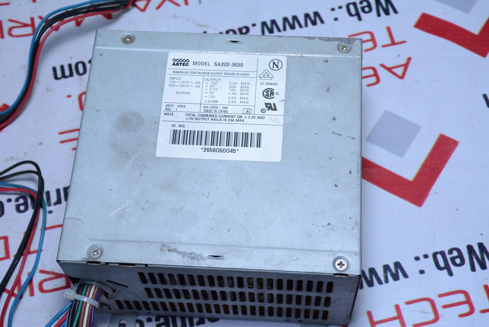 Astec Sa202-3530 Power Supply