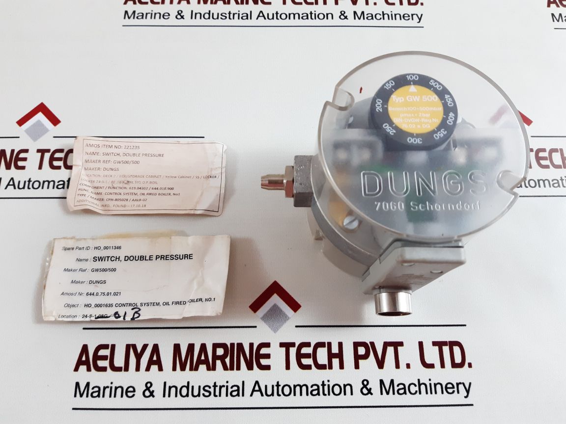 Dungs gw 500 double pressure switch
