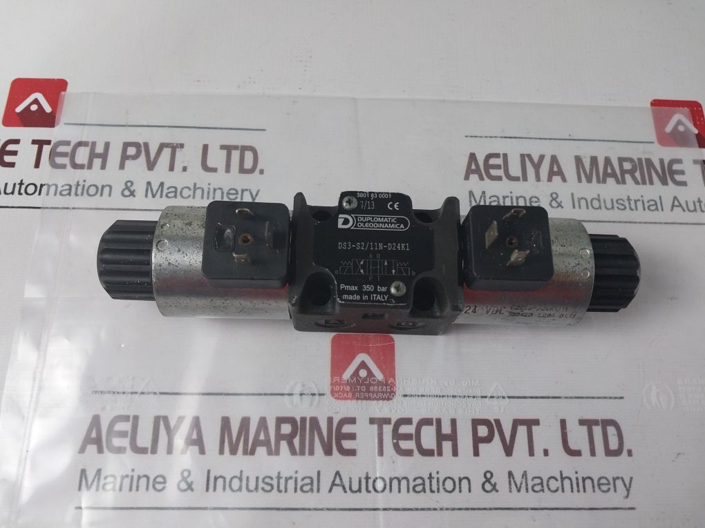 Duplomatic Ds3-s2/11N-d24K1 Solenoid Valve Pmax 350 Bar