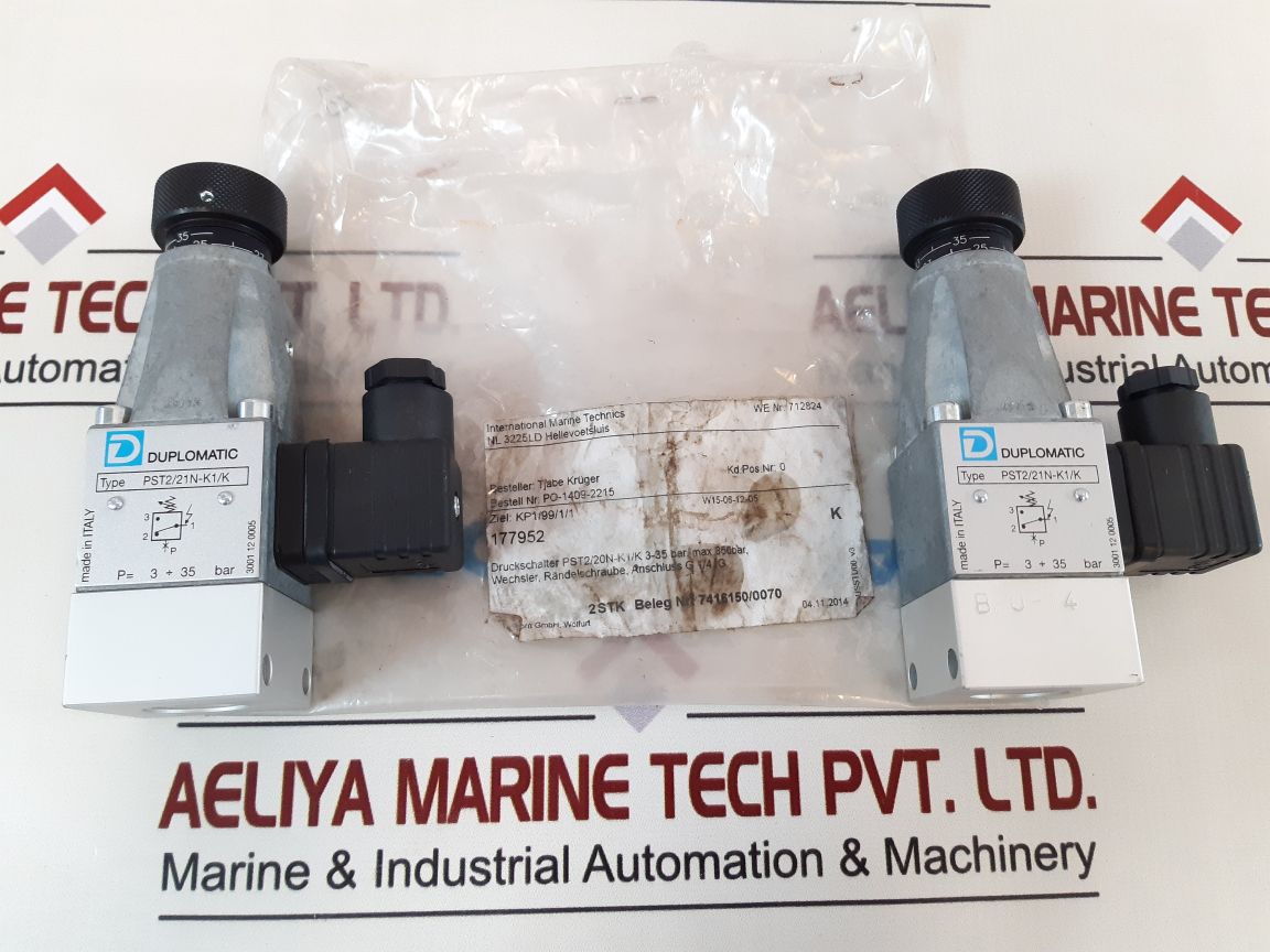 Duplomatic Pst221N-k1K Pressure Switch 350Bar