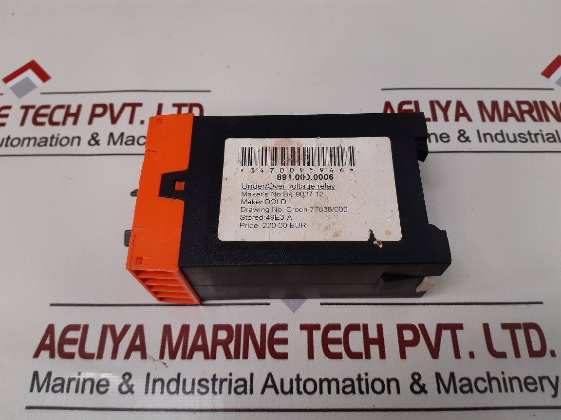 E.Dold Ba 9037.12/011 Voltage Relay 230V Ac 50/60Hz