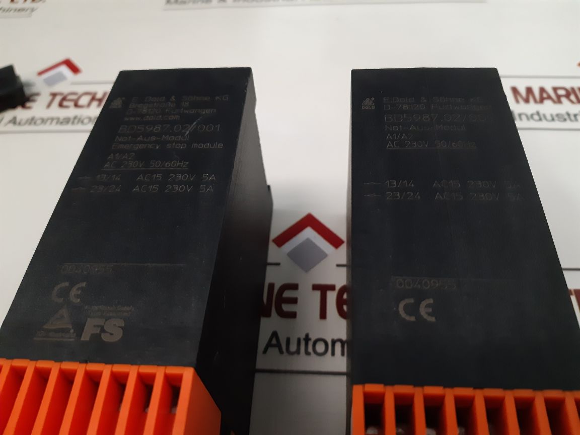 E.Dold Bd5987.02/001 Safety Relay Bd5987