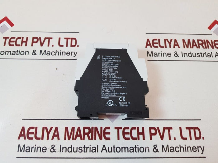 E.Dold & Söhne Mk7850N.82/210/61 Multifunction Time Relay Ac/Dc 12-240V