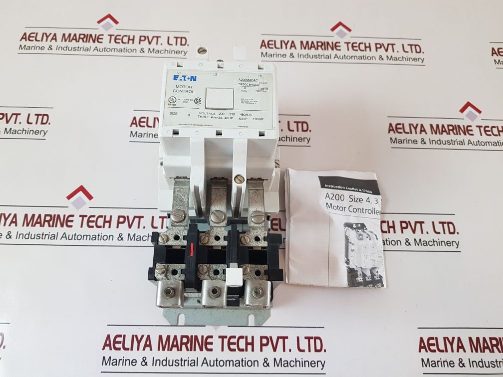 Eaton A200M4Cac Motor Starter Size 4 Model:K