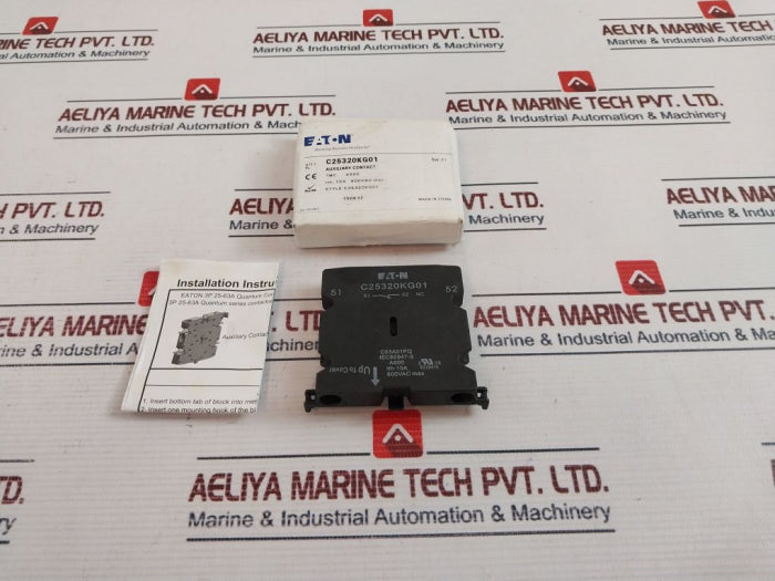 Eaton C25320Kg01 Auxiliary Contact Block 10A 600Vac