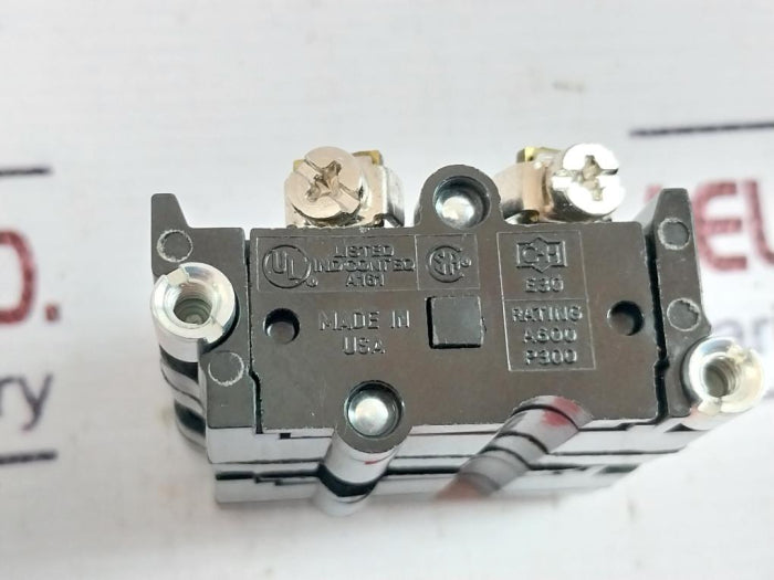 Lot Of 2X Eaton Cutler Hammer E30Kla3 Contact Block Series A4 T0819