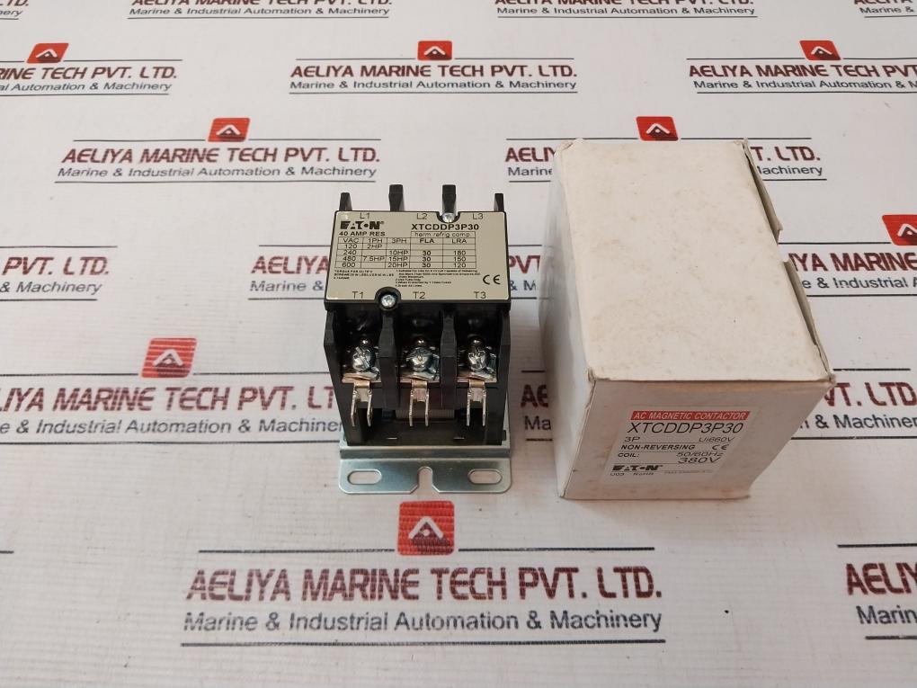 Eaton Xtcddp3P30 Ac Magnetic Contactor 40Amp 660V 50/60Hz
